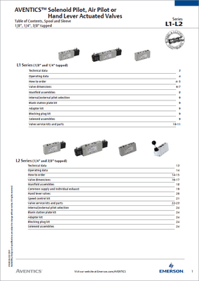 AVENTICS HAND LEVER VALVES - KC TPS